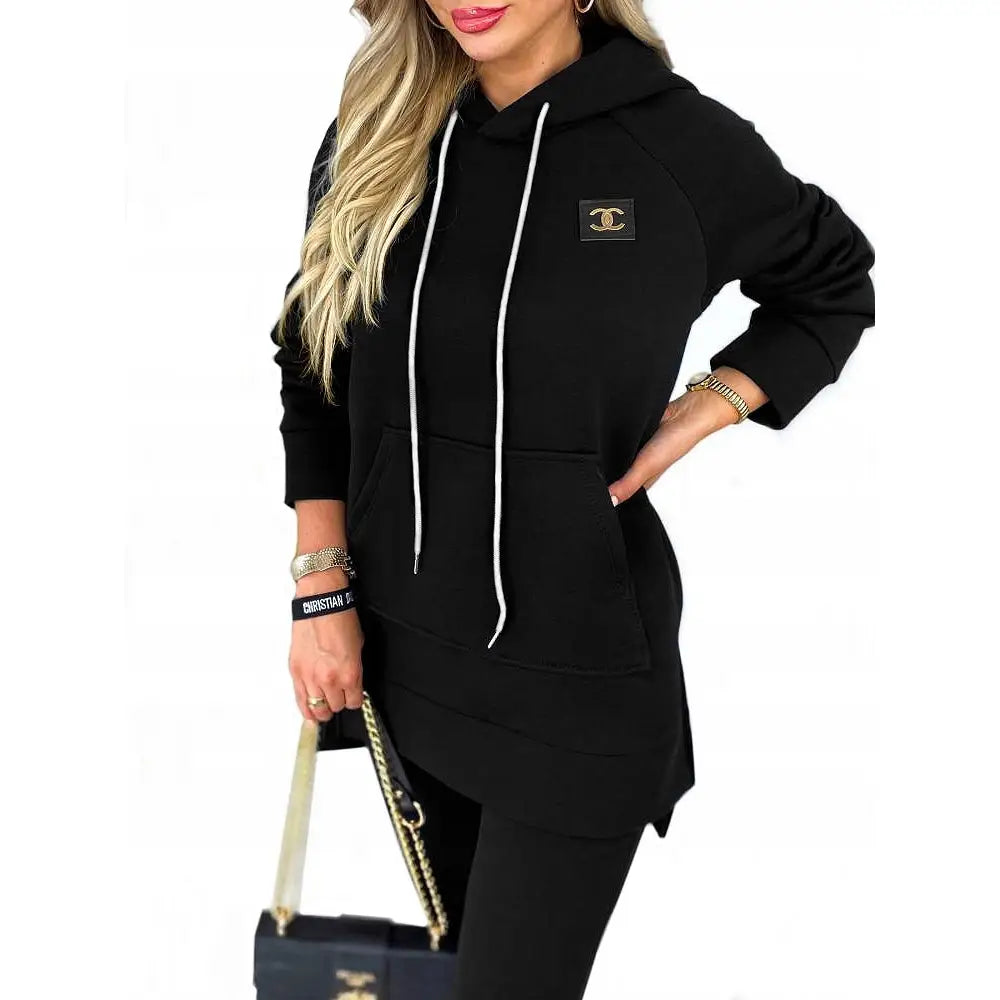 Komplett Joggedress Luce Varmet Joggedress Svart en Størrelse