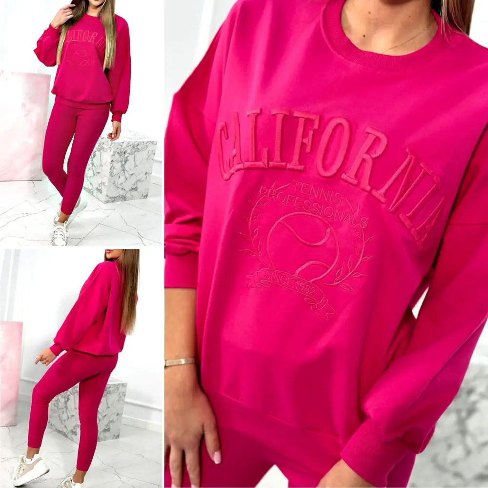 Komplett Joggedress Sunny Ferie Sett Fuchsia Sml