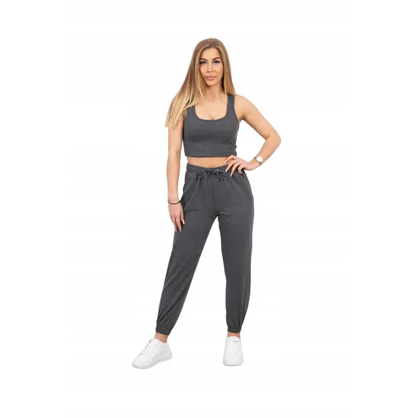 Komplett Topp + Bukser Bluse + Joggebukser Universell hit Grafittgrå