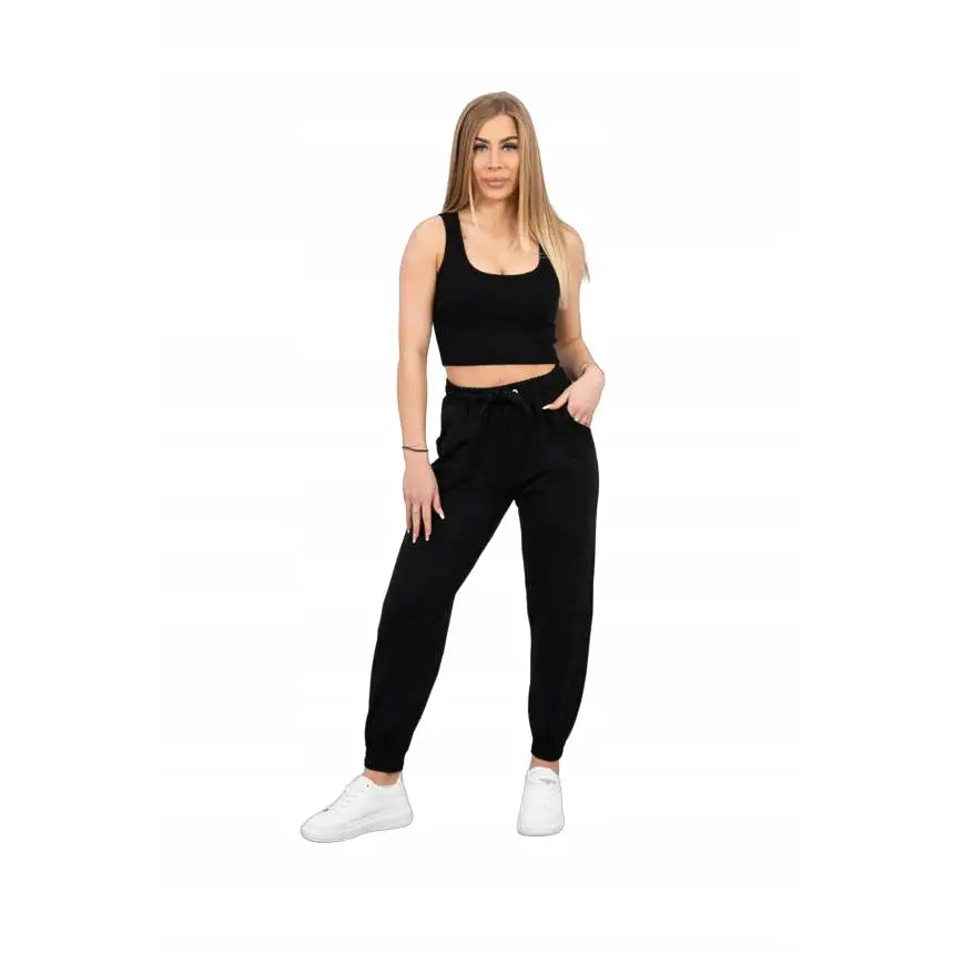 Komplett Topp + Bukser Bluse + Joggedress Universell hit Svart