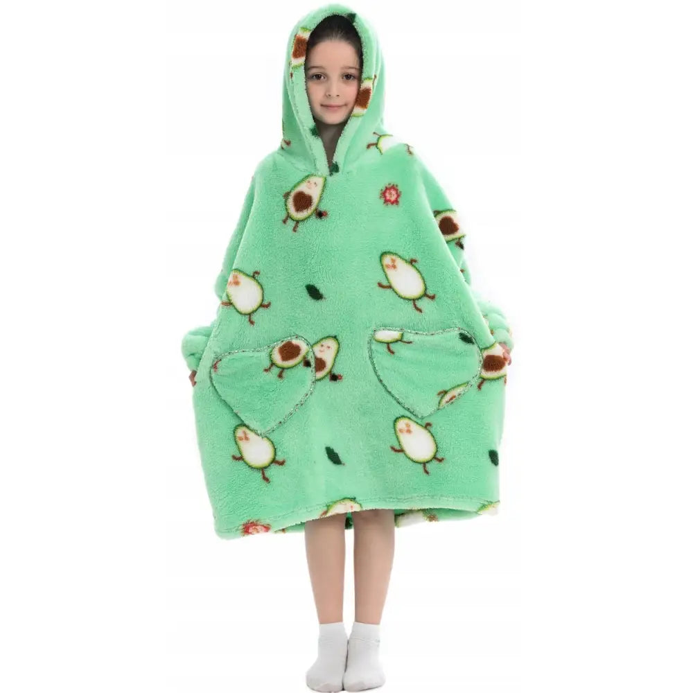 Kosegenser i Oversize Tykk Pysjamas som Gave Varm Fuskepels 3-i-1