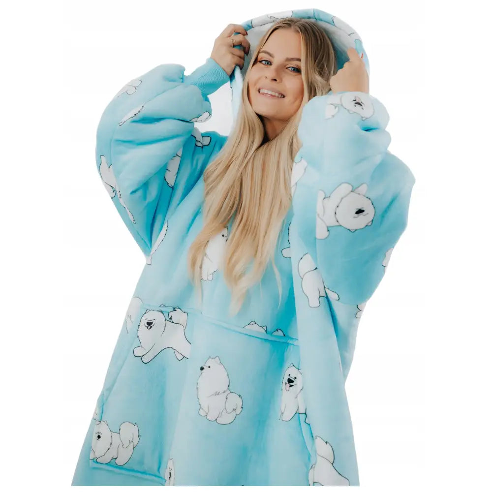 Kosegenser Samojed Comfy Moment Oversize 2-i-1 Polsk