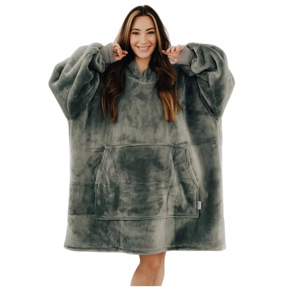 Kosegenser Sølv Comfy Moment Oversize 2-i-1 Polen