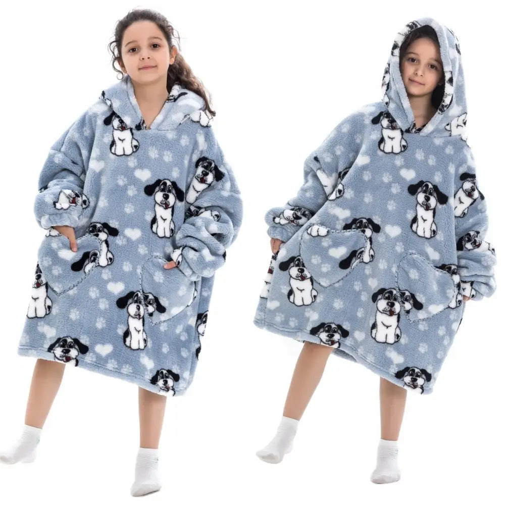 Koselig Oversized Bluza Tykk Pyjamas Gave Varm Pelsaktig 3i1
