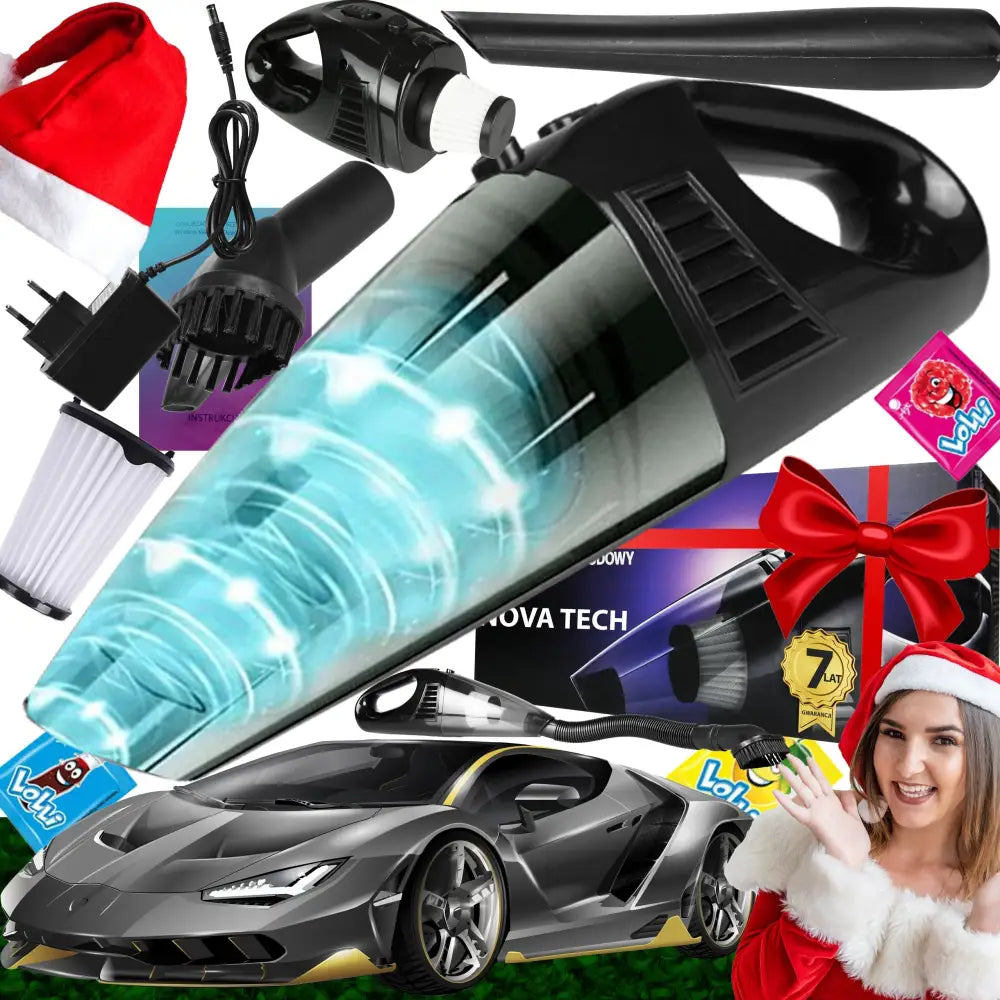 Kraftig Trådløs Syklon Bilstøvsuger 150w Turbo Xxl Sett