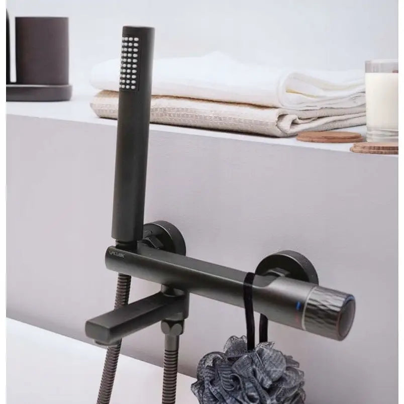 Kran Til Badekar Svart Med Click On + Dusj Valvex