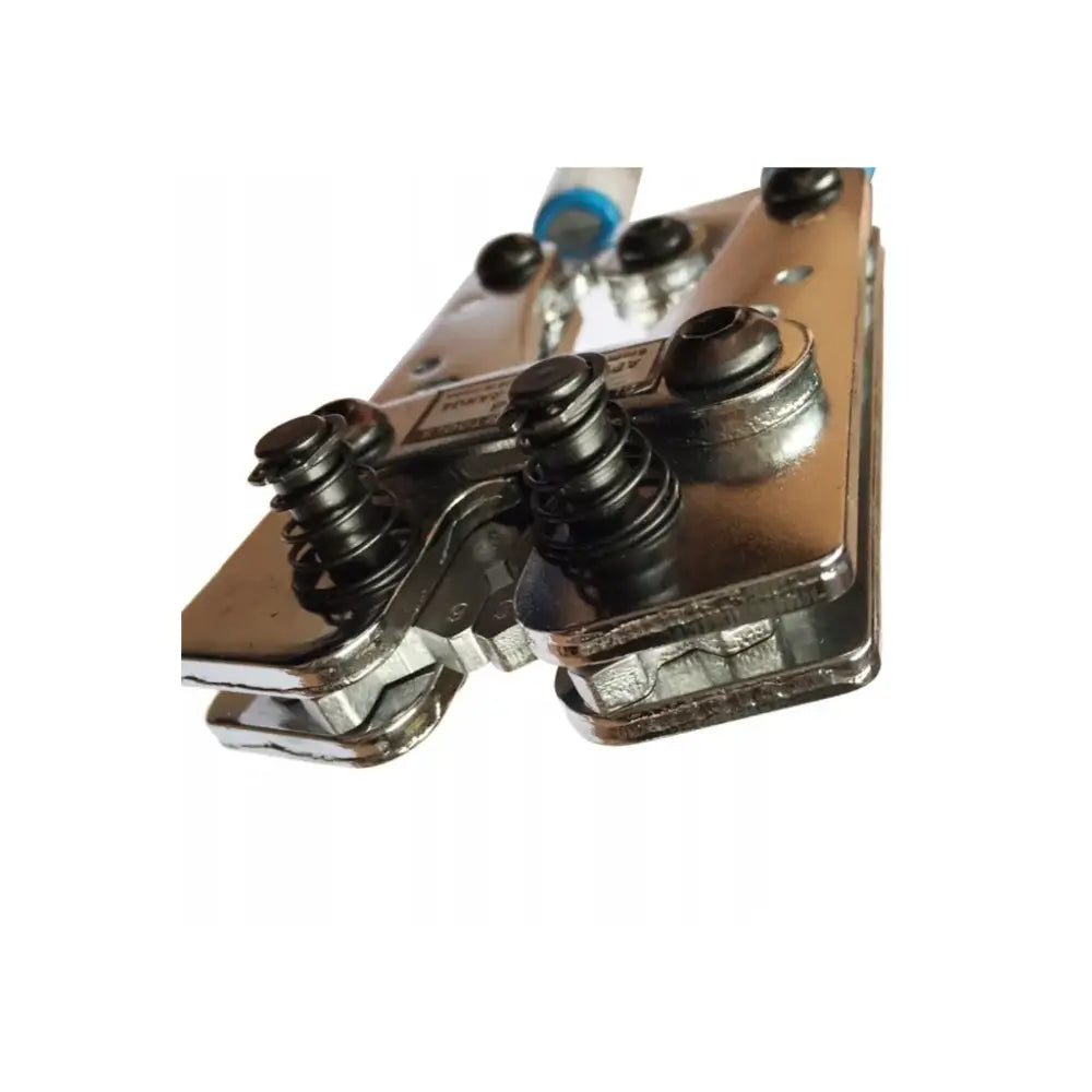 Krympetang for kabelsko, detaljert sidevisning som fremhever fjærbelastede sorte deler og blanke kjever.