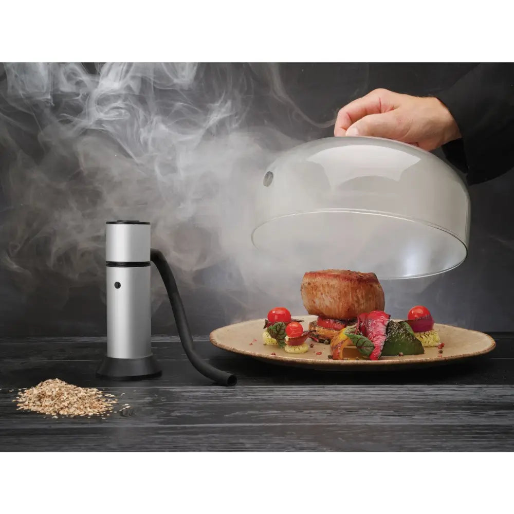 Kuppelglassbred til Røyking av Mat på Tallerken med 260 Mm Hull - Hendi 199664