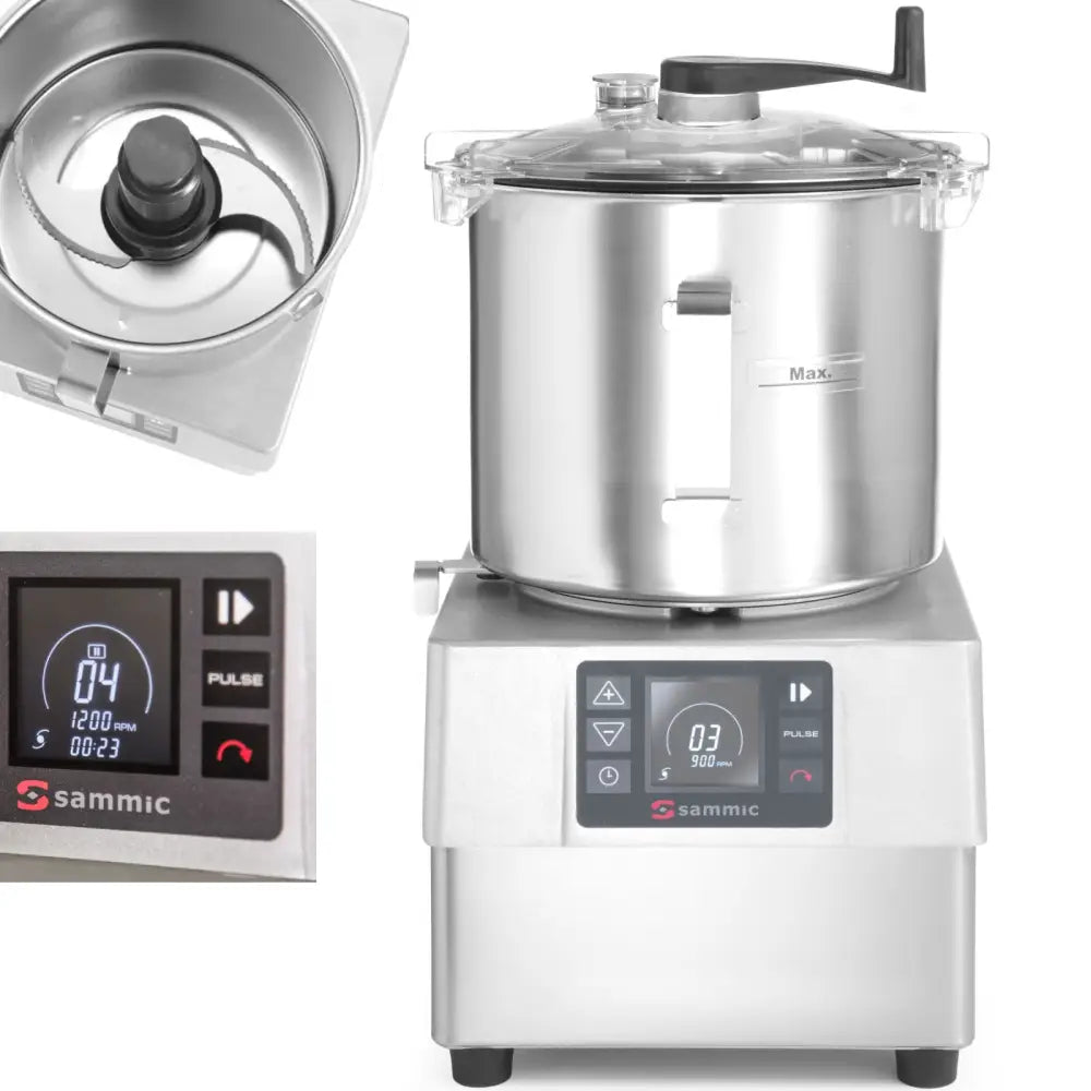 Kutter Emulgator Ke-8v for Hakking Sliping Malting 8 l 3000 o / min 1500 w - Sammic 1050853