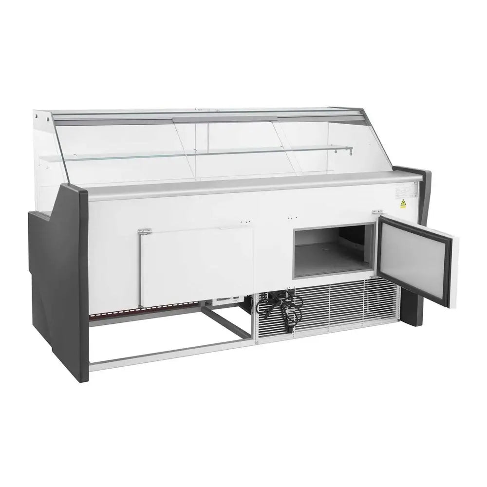 Lada Kjøledisk Butikkutstilling med Glassdeksel fra -2 til 2c 470l 195cm