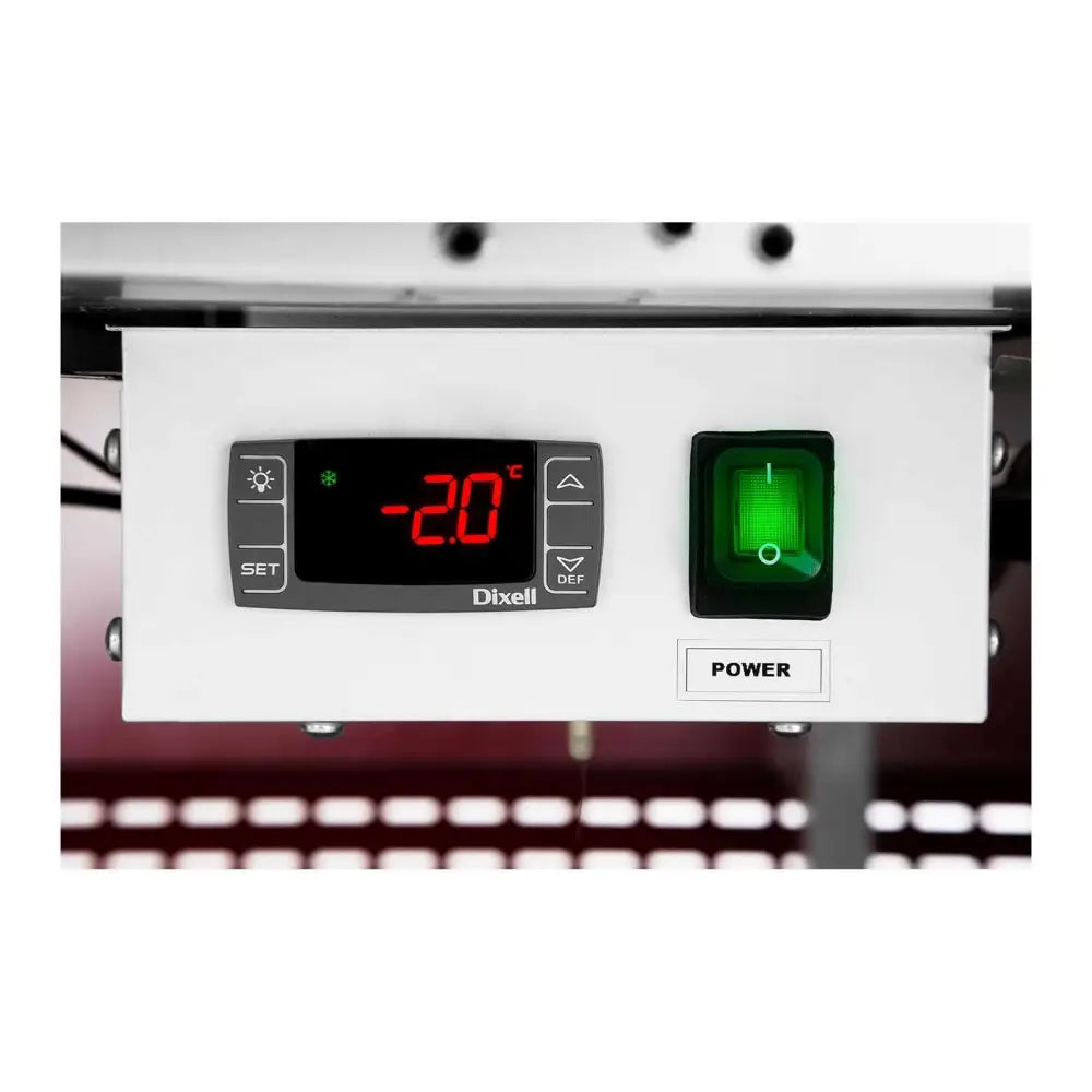 Lada Kjøledisk Butikkutstilling med Glassdeksel fra -2 til 2c 470l 195cm