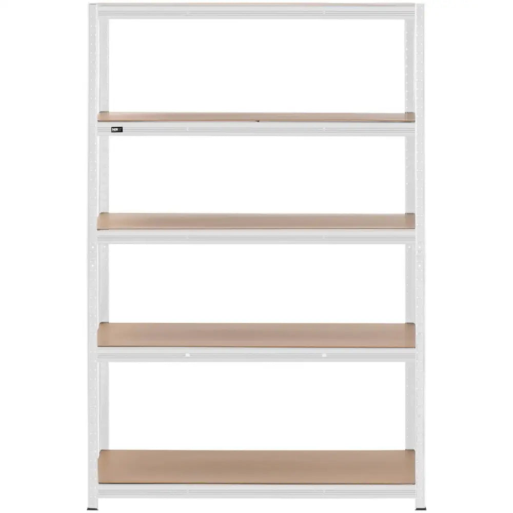 Lager Metallhylle 5 Hyller 750 Kg 120 x 60 x 180 Cm Grå