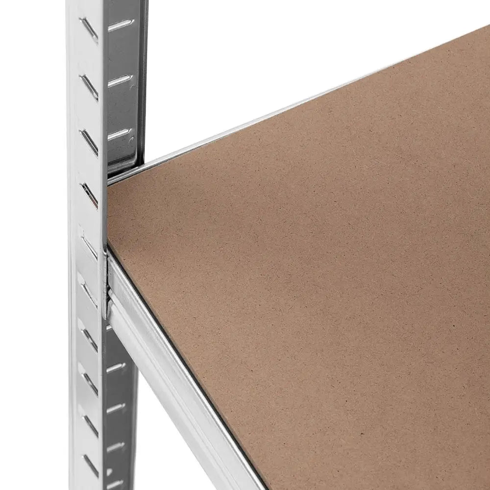 Lager Metallhyller 4 Hyller 320 Kg 80 x 40 x 160 Cm Grå 2 Stk.