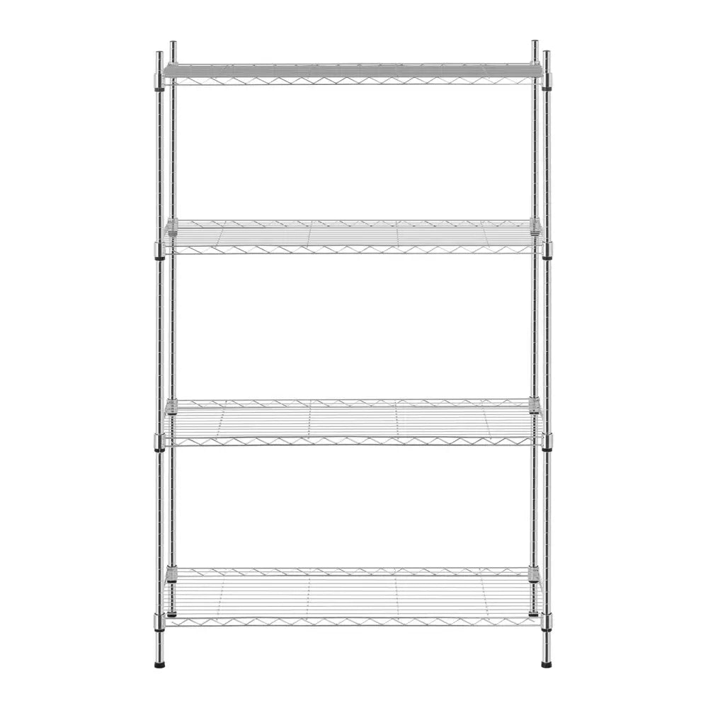 Lager Metallstativ Krom 137x90x35cm Opptil 120kg