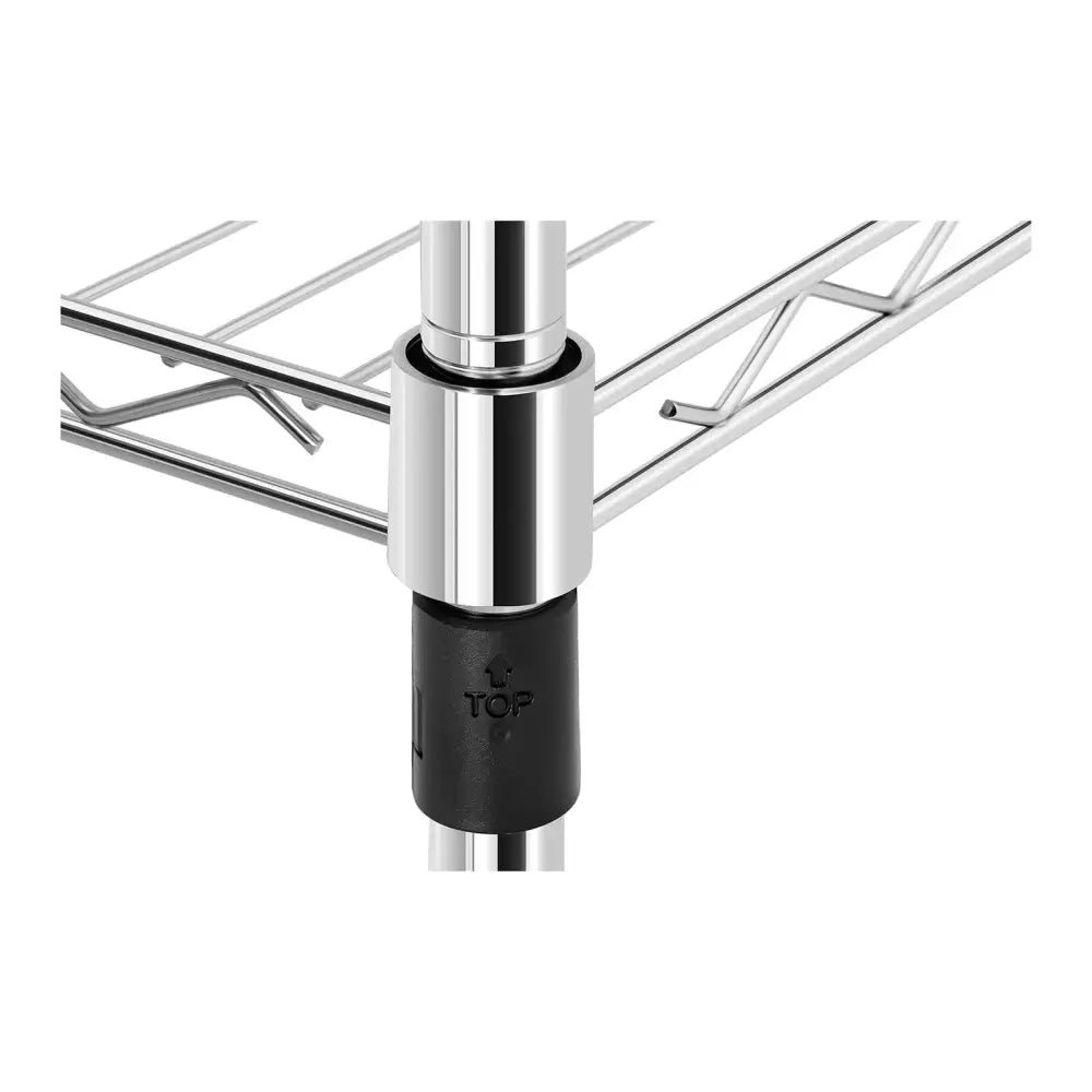 Lager Metallstativ Krom 137x90x35cm Opptil 120kg