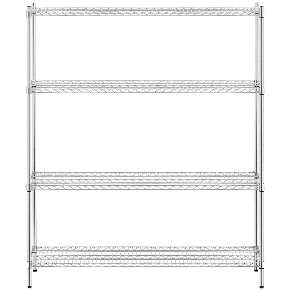 Lagerhylle Krom 4 Hyller Tråd til 1 t 1000 Kg