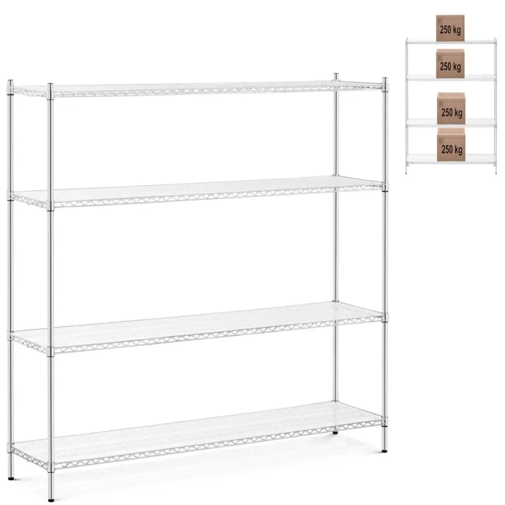 Lagerhylle Krom Aurland Opptil 1000 Kg 180x45x180 Cm