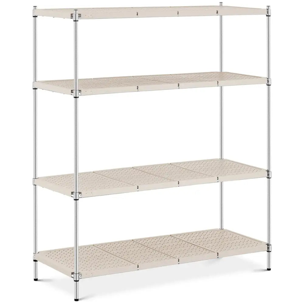 Lagerreol med 4 Hyller og Toppdekselet opp til 600 Kg 150x60x180 Cm