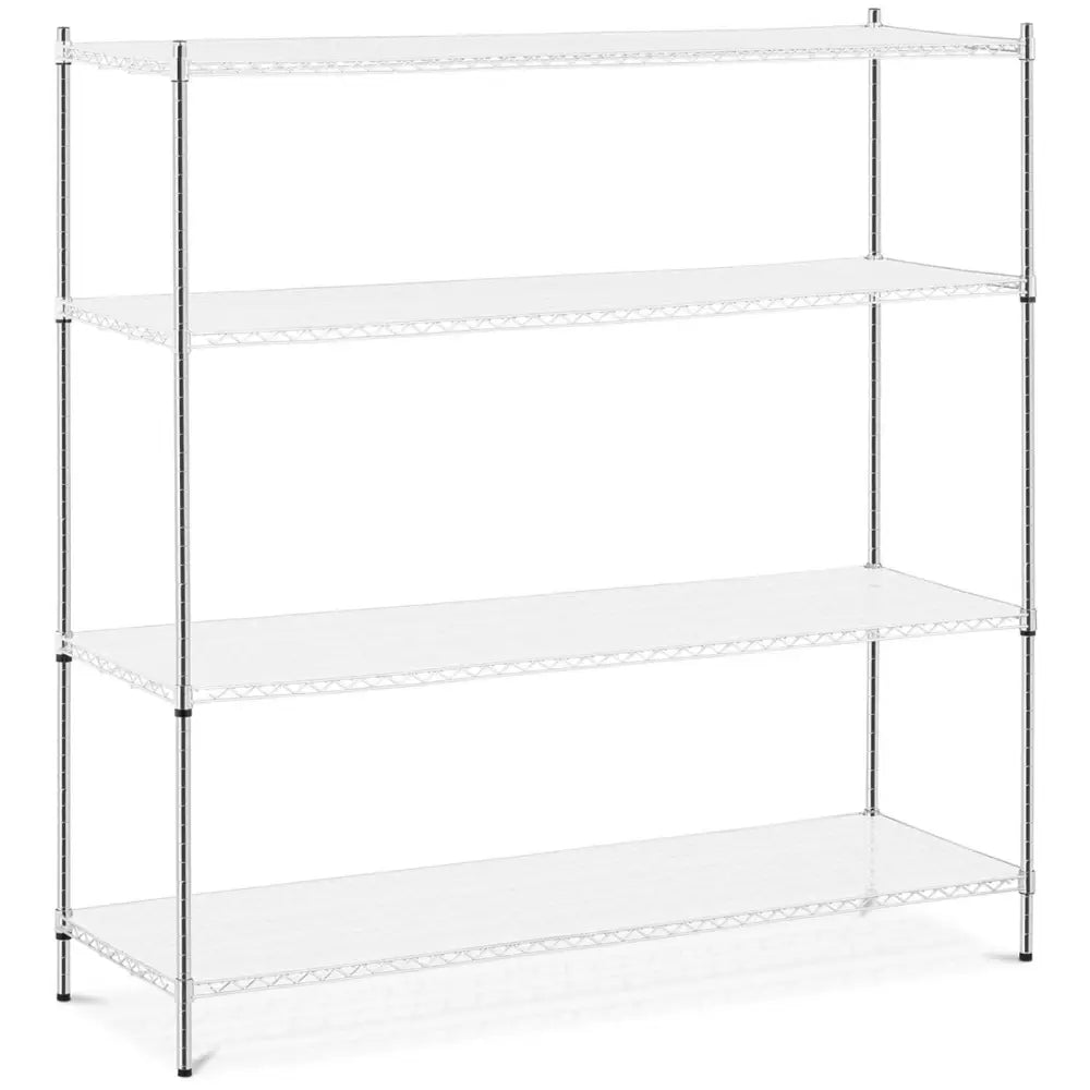 Lagerreol med åpning 4 Hyller + 4 Matter 1000 Kg - 180x60x180 Cm