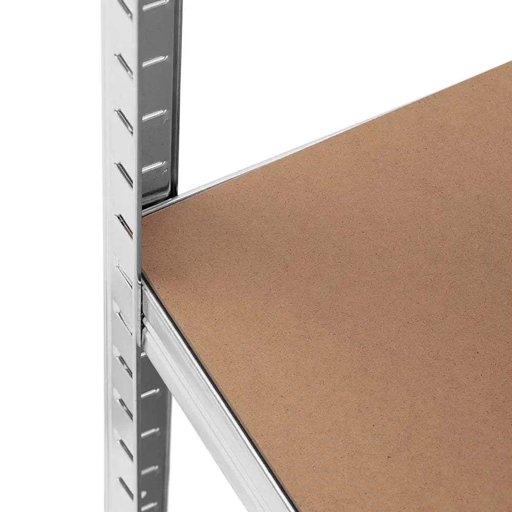 Lagerstålreol 5 Hyller 875 Kg 90 x 30 x 180 Cm Grå 2 Stk.