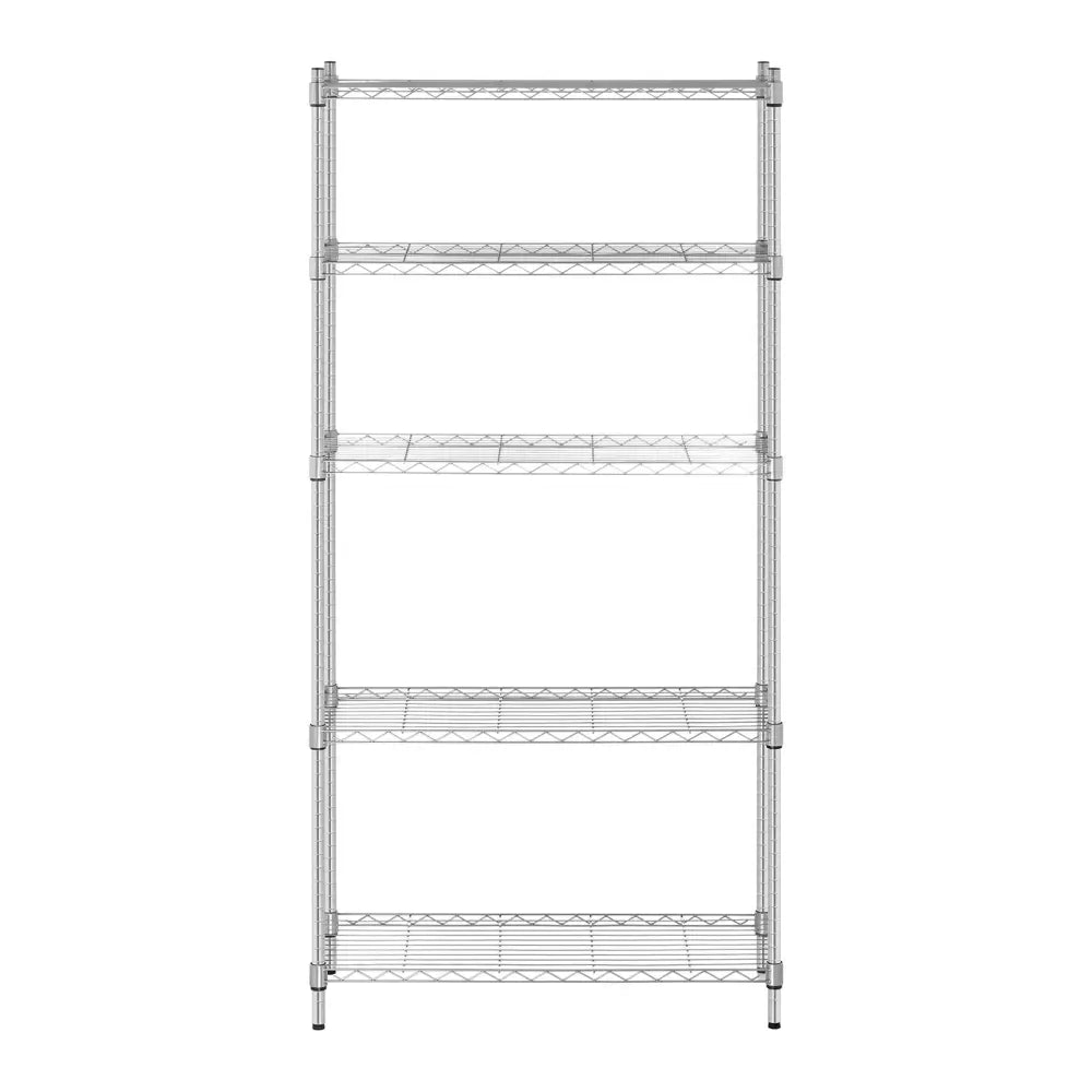 Lagerstativ i Tråddesign Grå 180x90x35cm til 250kg