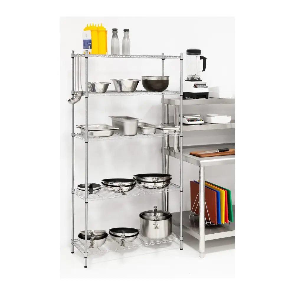 Lagerstativ Trådnetting Grå 180x90x35cm 150kg Kapasitet