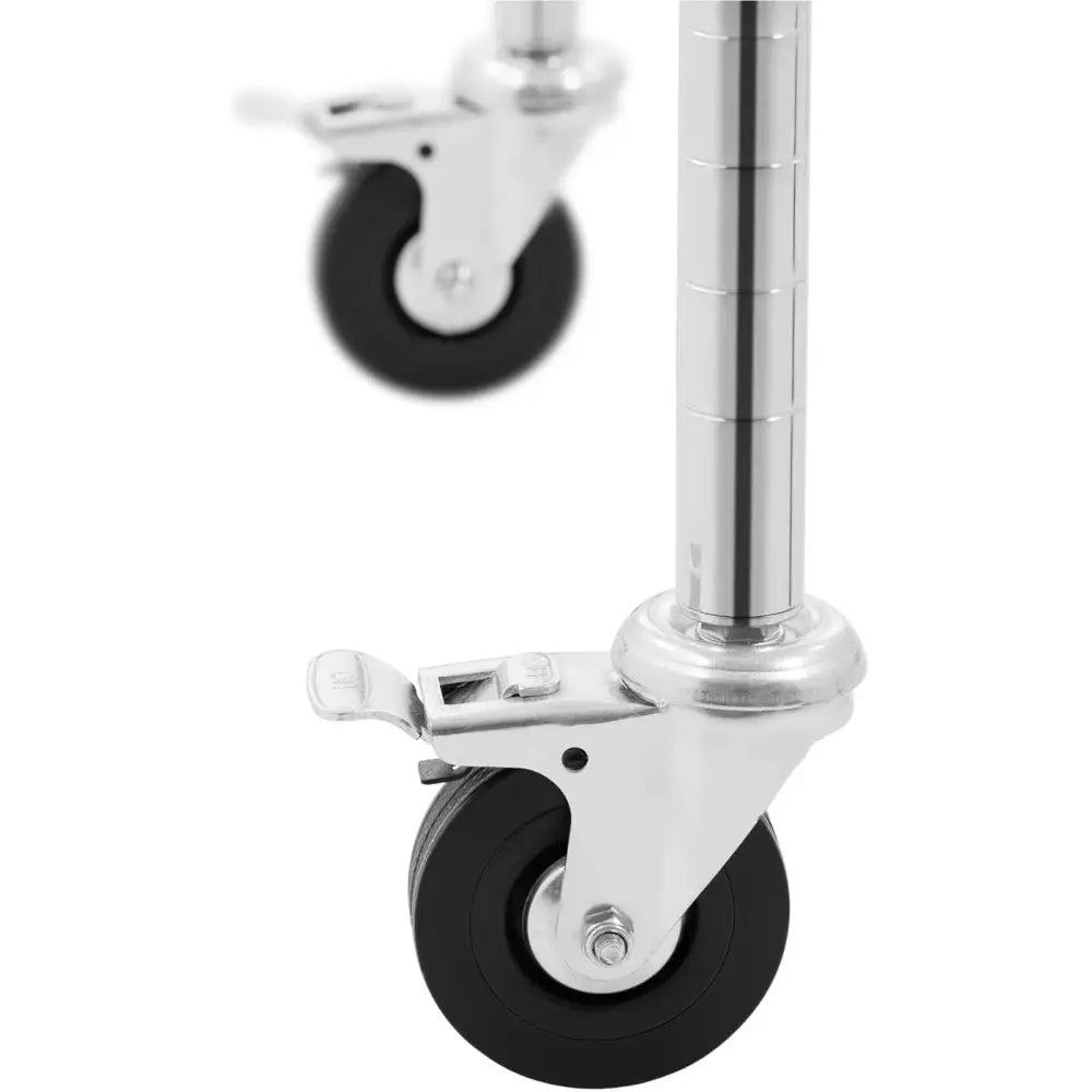 Lagertralle med 5 Hyller på Hjul 60x45x186 Cm