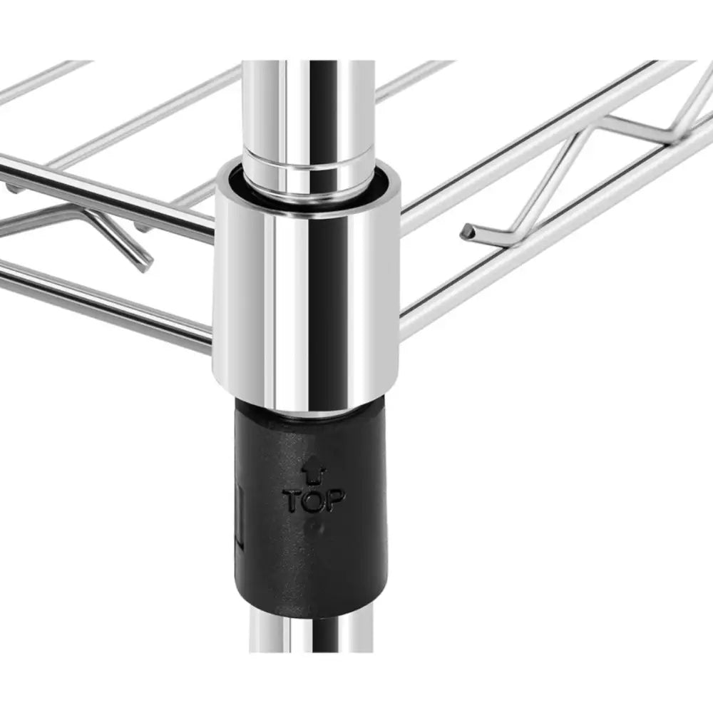 Lagertralle med 6 Åpne Hyller og Hjul 120x45x189 Cm