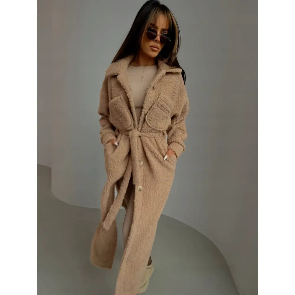 Lamanuel The Season Beige Unisex Premium Frakk