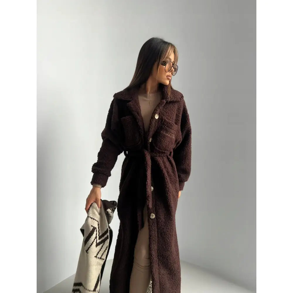 Lamanuel The Season Sjokoladefarget Uni Premium Maxi Kåpe i Brun