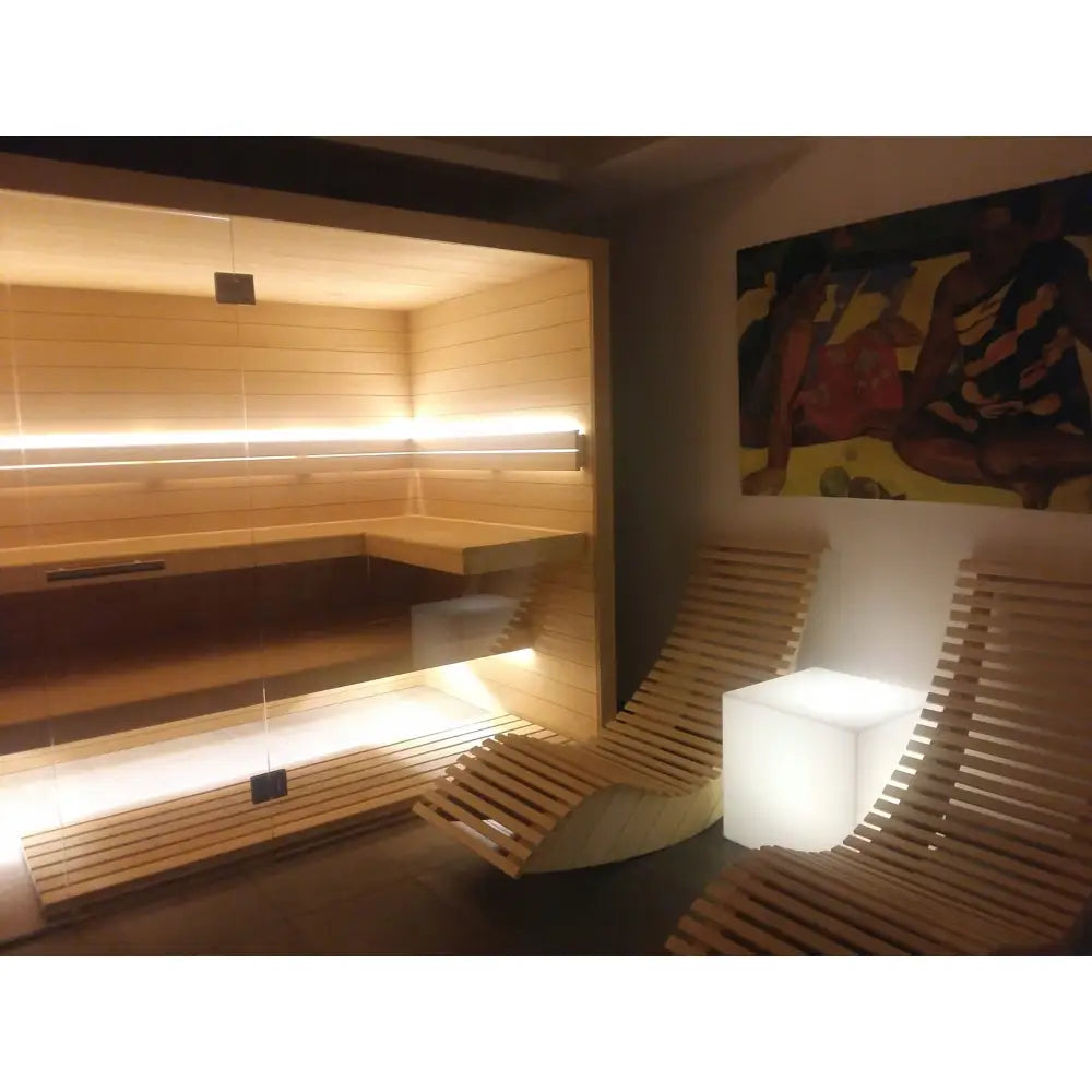 Lampe Kubik Light Varmt Lys (svart Kabel)