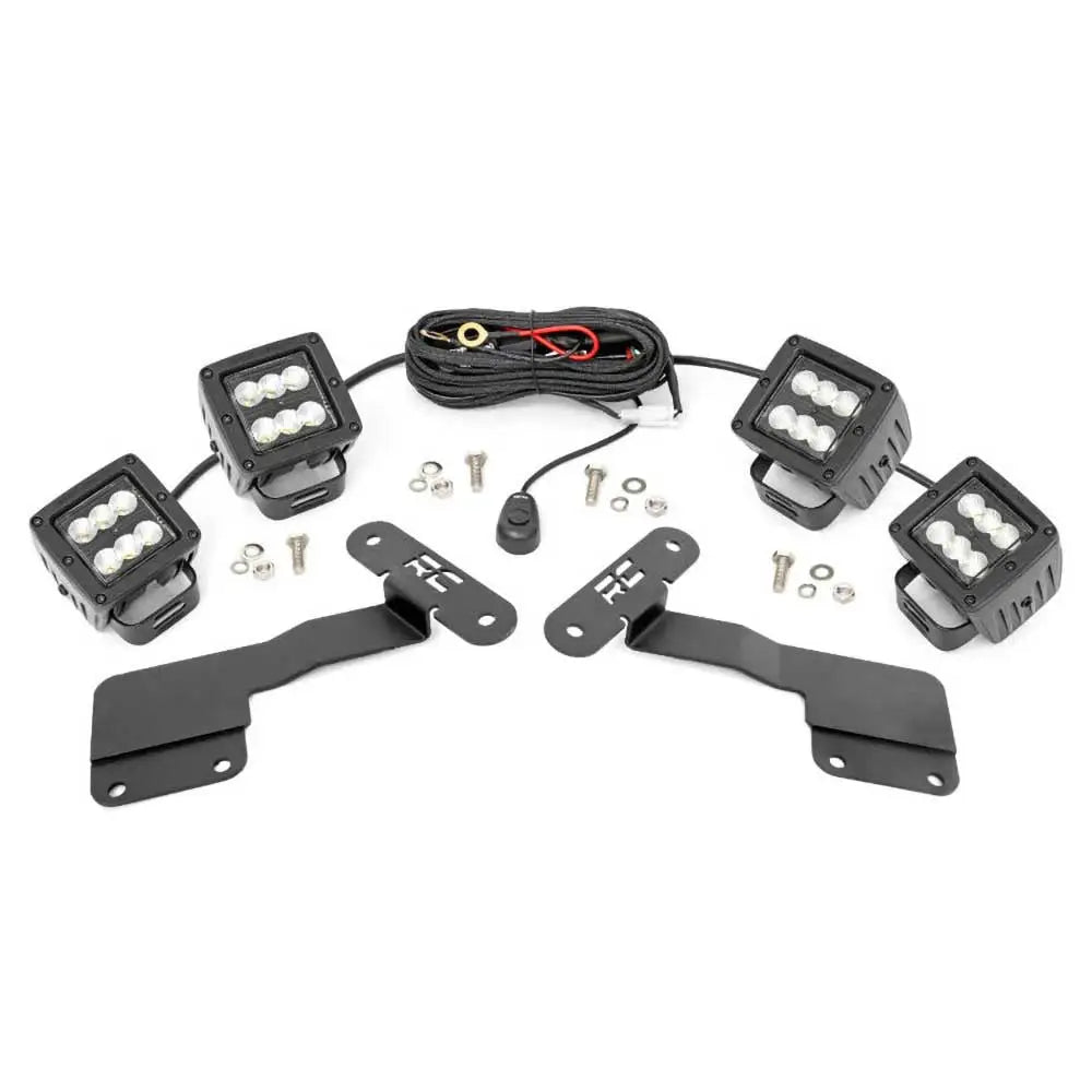 Lamper Cree Led Flomlys med Montering Rough Country Black Series - Subaru Outback 15-19