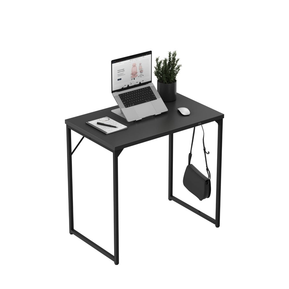 Mark Adler Leader 1.3 skrivebord svart 80 cm – frontvisning