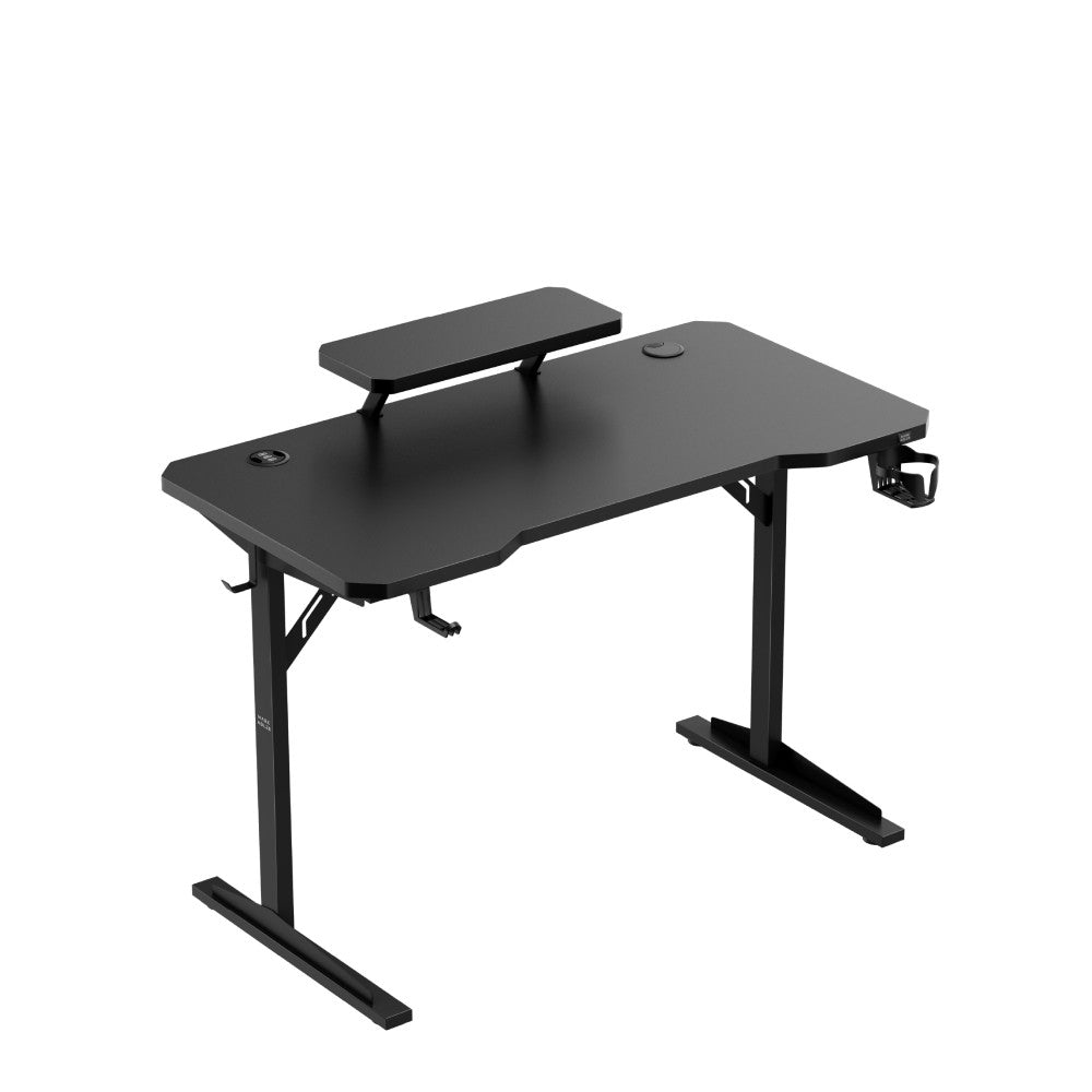 Svart PC-skrivebord Mark Adler Leader 5.1 – sideprofil