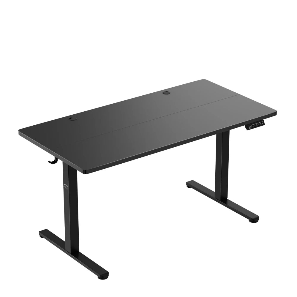 Leader 7.3 svart hjørneskrivebord 140 cm – elektrisk høydejustering