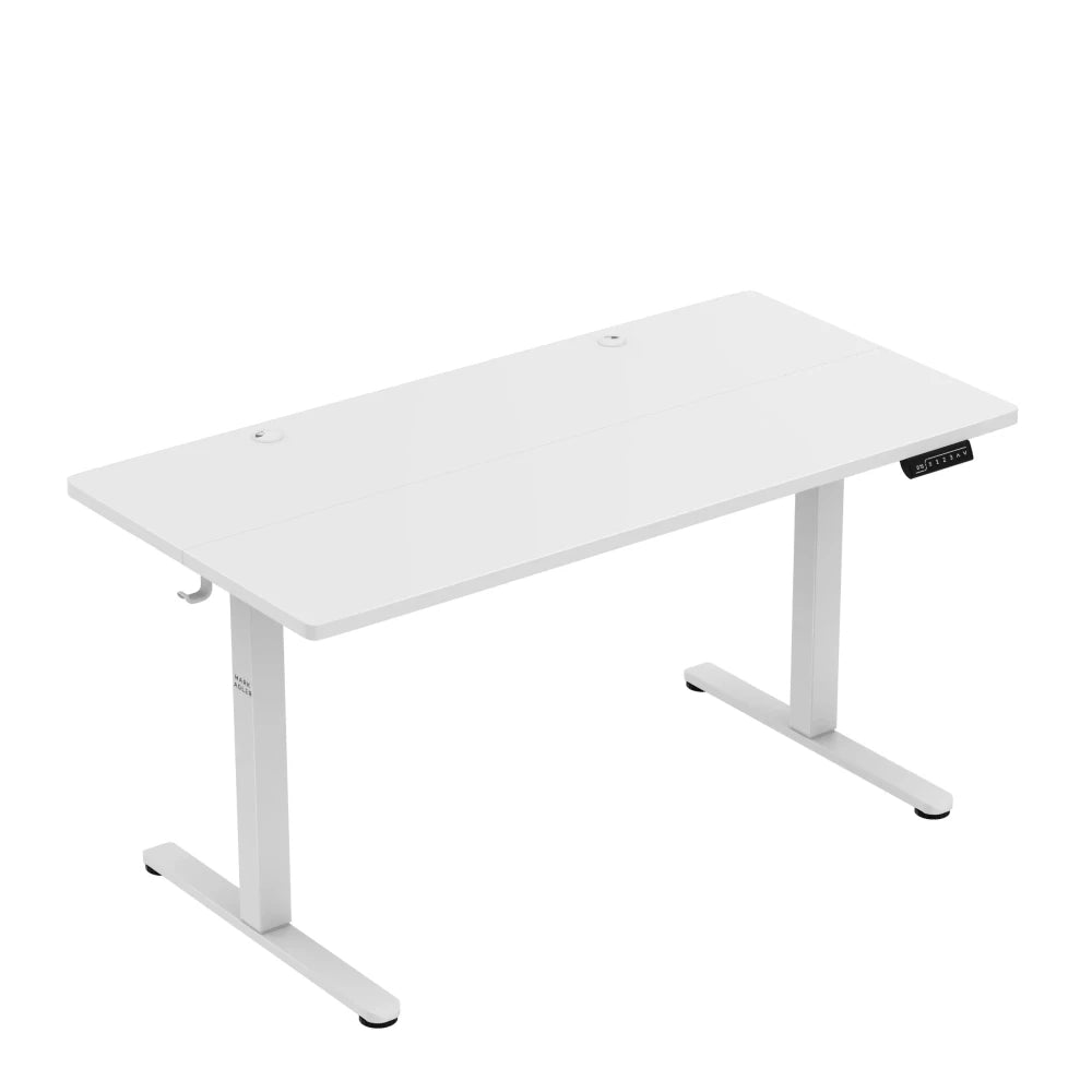 Leader 7.3 hvit skrivebord 140 cm – elektrisk høydejustering