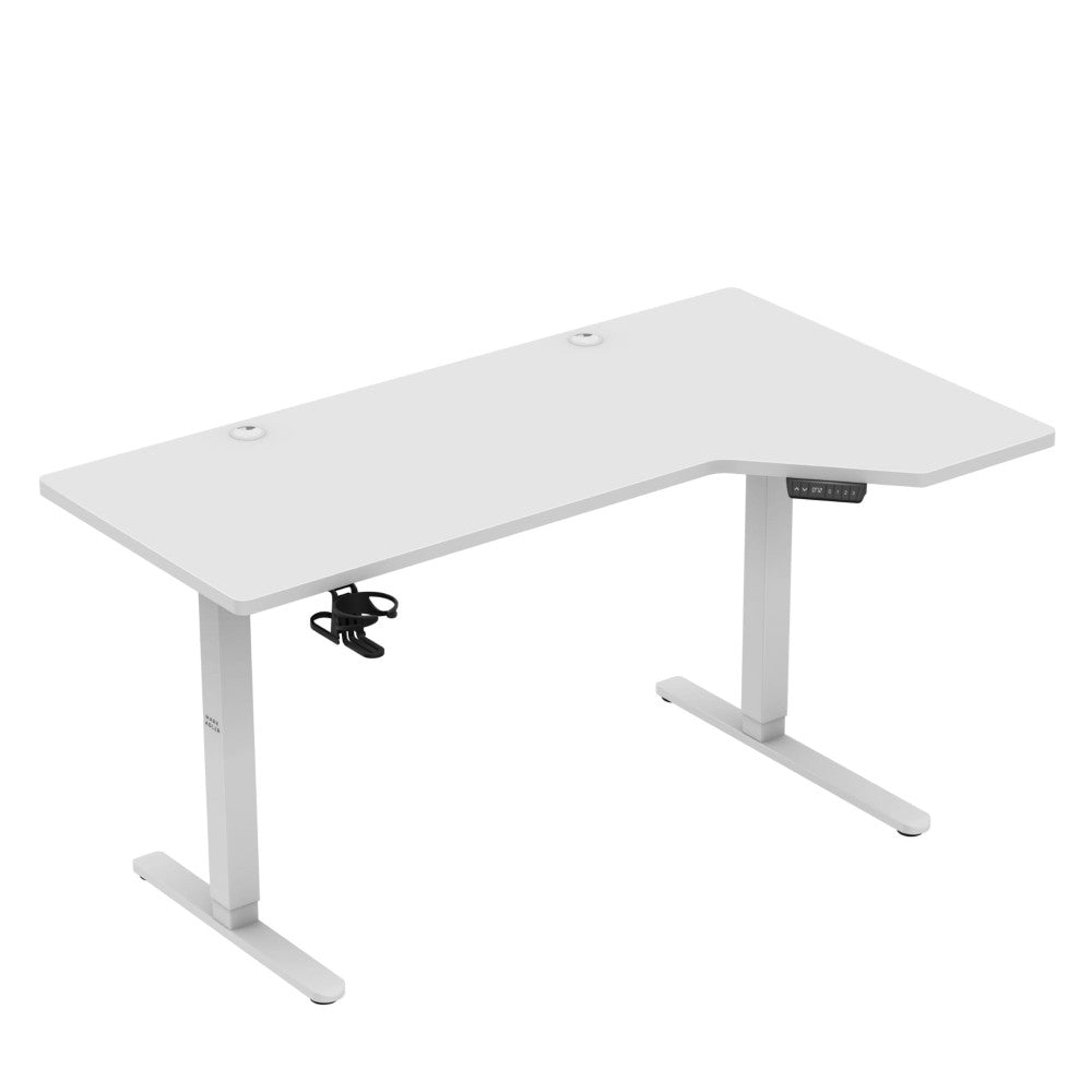 Mark Adler Leader 9.1 – hvit bordplate 145 cm nærbilde ovenfra