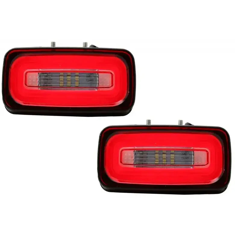 Led Bakre Støtfanger Tåkelykter Rød Klar Mercedes G-klasse (w463) 89-15