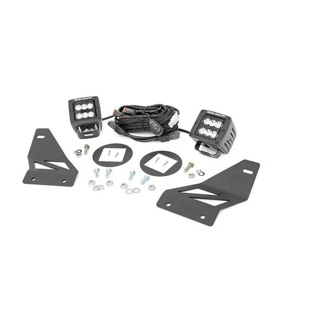 Led Ekstralys 2’’ Spot Beam Rough Country Black Series - Nissan Navara 05-15