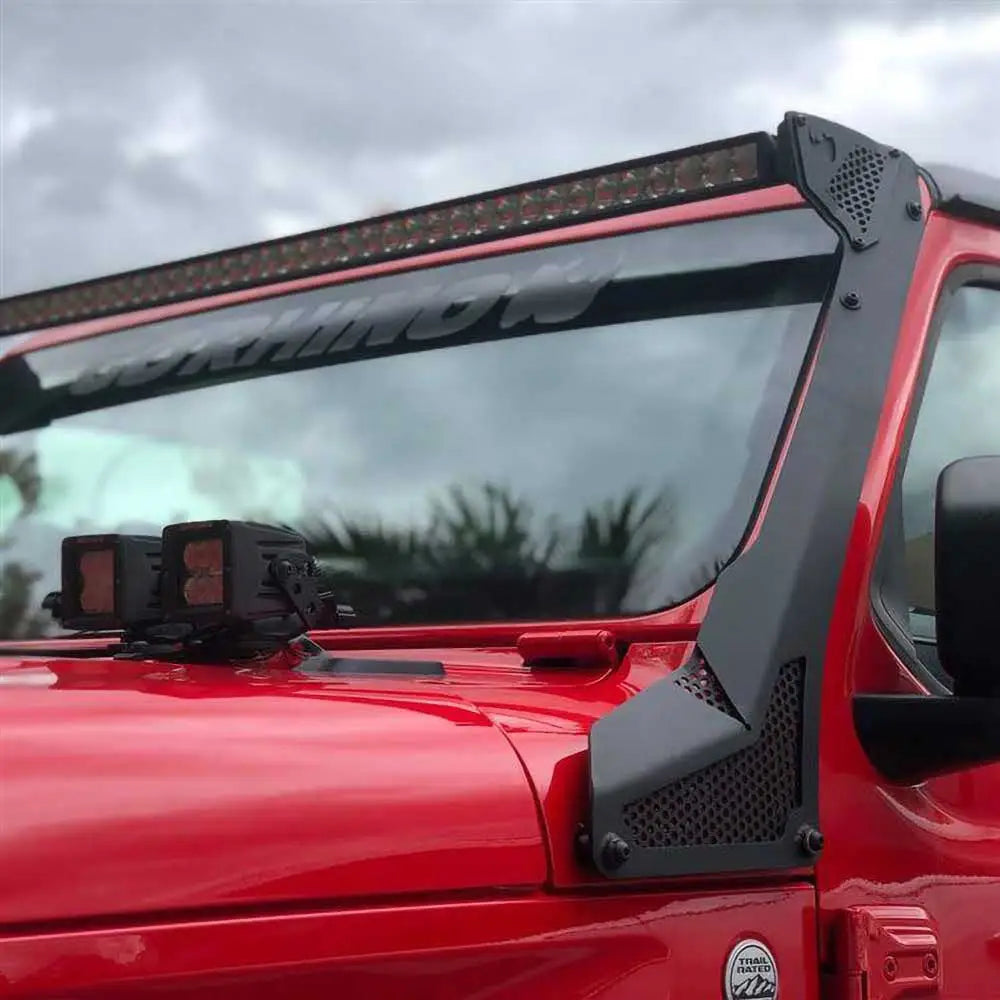 Led Lyslist 50’’ Dobbelt Montert over Frontruten Go Rhino - Jeep Wrangler Jl 4 d 18-