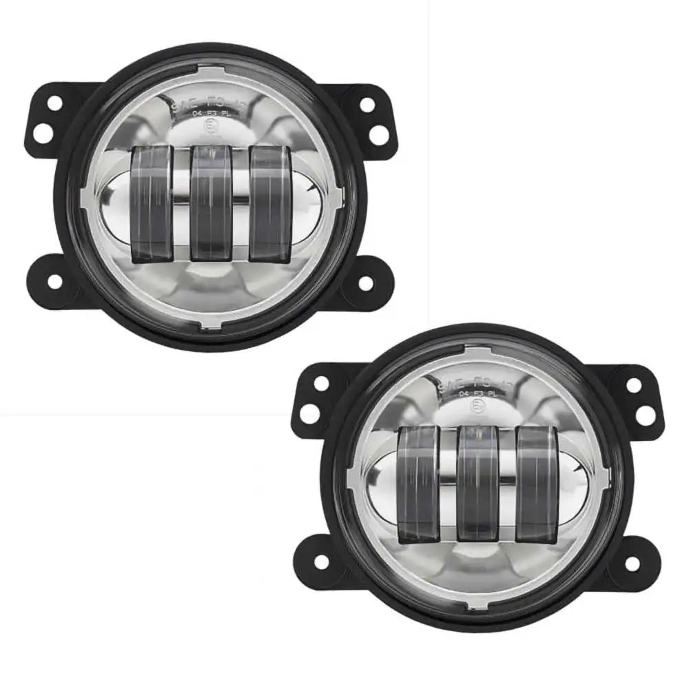 Led Tåkelys Krom Rund 4,5’’ Jw Speaker 6145 J-serie - Jeep Wrangler Jk 4 d 07-18