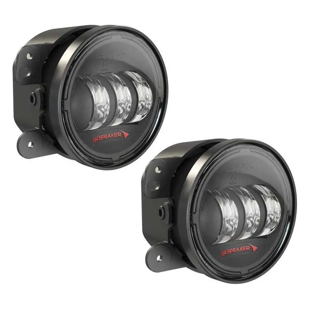 Led Tåkelys Rund Svart 4’’ Jw Speaker 6145 J2 Serie - Jeep Wrangler Jk 4 d 07-18