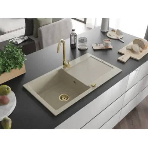 Leo Kjøkkenvask 1 Kum 900x500 Mm Beige - 6501901010-69-g