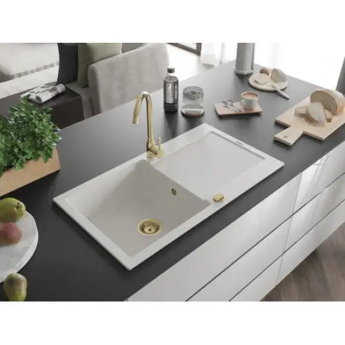 Leo Kjøkkenvask 1 Kum 900x500 Mm Hvit - 6501901010-20-g