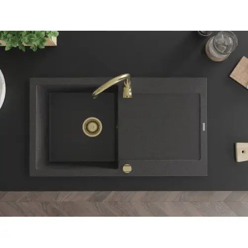 Leo Kjøkkenvask 1 Kum 900x500 Mm Svart/grå - 6501901010-76-g