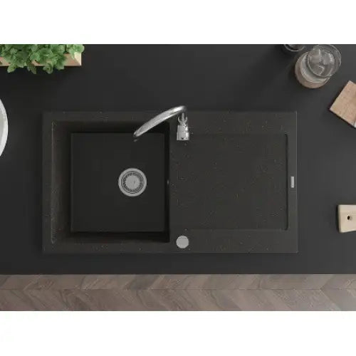 Leo Kjøkkenvask 1 Kum 900x500 Mm Svart/gull - 6501901010-75