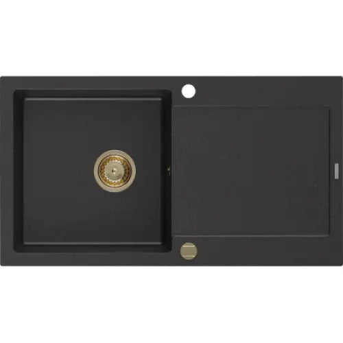 Leo Kjøkkenvask 1 Kum 900x500 Mm Svart/sølv - 6501901010-73-g