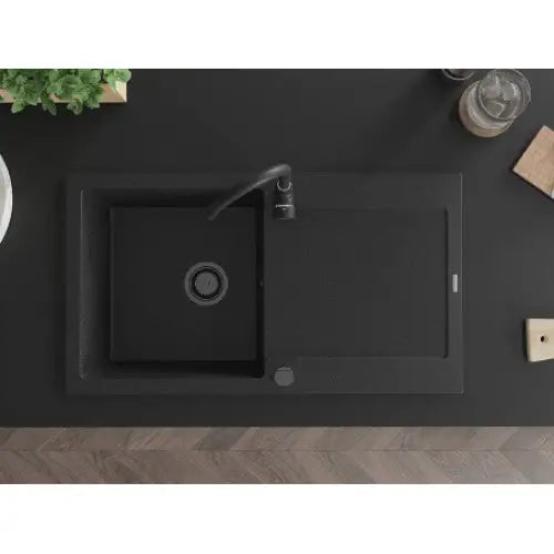 Leo Kjøkkenvask 1 Kum 900x500 Mm Svart/sølv 6501901010-73-b