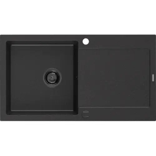 Leo Kjøkkenvask 1 Kum 900x500 Mm Svart/sølv 6501901010-73-b