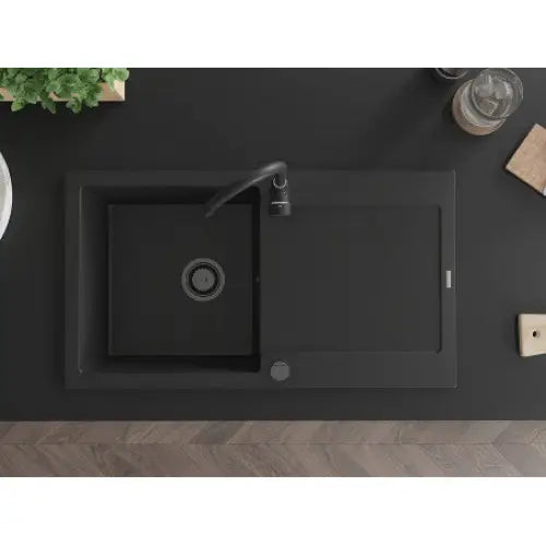 Leo Kjøkkenvask 1 Kum 900x500 Mm Svart 6501901010-77-b